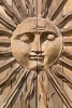 Sun Face Carved in Wood Art Journal - 150 Page Lined Notebook/Diary (Paperback) - Cs Creations Photo