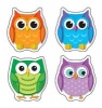 Colorful Owls Shape Stickers (Cards) - Carson Dellosa Publishing Photo