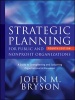 Strategic Planning for Public and Nonprofit Organizations - A Guide to Strengthening and Sustaining Organizational Achievement (Hardcover, 4th Revised edition) - John M Bryson Photo