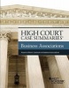 High Court Case Summaries on Business Associations, Keyed to Klein (Paperback, 9th Revised edition) - Editorial Staff Publishers Photo