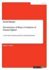 Privatization of Water. a Violation of Human Rights? (Paperback) - Kurosch Moayad Photo