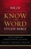 NKJV, Know the Word Study Bible - Gain a Greater Understanding of the Bible Book by Book, Verse by Verse, or Topic by Topic (Hardcover, Red Letter ed) - Thomas Nelson Photo