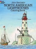 North American Lighthouses Coloring Book (Paperback) - John Batchelor Photo