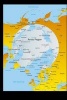 Map of the North Pole - Arctic Region Journal - 150 Page Lined Notebook/Diary (Paperback) - Cool Image Photo