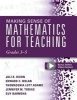 Making Sense of Mathematics for Teaching Grades 3-5 - Learn and Teach Concepts and Operations with Depth: How Mathematics Progresses Within and Across Grades (Paperback) - Juli K Dixon Photo