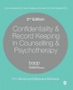 Confidentiality & Record Keeping in Counselling & Psychotherapy (Paperback, 2nd Revised edition) - Barbara Mitchels Photo