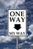 One Way - My Way Sign Journal - 150 Page Lined Notebook/Diary (Paperback) - Cool Image Photo