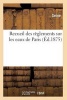 Recueil Des Reglements Sur Les Eaux de Paris (French, Paperback) - Seine Photo