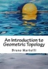 An Introduction to Geometric Topology (Paperback) - Bruno Martelli Photo