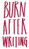 Burn After Writing (Hardcover) - Sharon Jones Photo