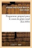 Programme Propose Pour Le Cours de Genie Rural (French, Paperback) - Barre De Saint Venant A Photo