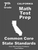 California 7th Grade Math Test Prep - Common Core Learning Standards (Paperback) - Teachers Treasures Photo