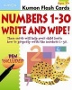 Numbers 1-30 Write and Wipe Flash Cards (Multiple copy pack) - Kumon Photo