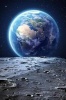 View of Earth from the Moon Journal - 150 Page Lined Notebook/Diary (Paperback) - Cool Image Photo