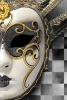 Venetian Mask with Gold Trim Masquerade Journal - 150 Page Lined Notebook/Diary (Paperback) - Cs Creations Photo