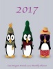 Cute Penguin Friends 2017 Monthly Planner - 16 Month August 2016-December 2017 Academic Calendar with Large 8.5x11 Pages (Paperback) - Lauras Cute Planners Photo