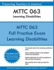 Mttc 063 Learning Disabilities - Mttc 063 Learning Disabilities (Paperback) - Preparing Teachers in America Photo