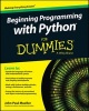 Beginning Programming with Python For Dummies (Paperback) - John Paul Mueller Photo