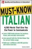 Must Know Italian - 4000 Words That Give You the Power to Communicate (English, Italian, Paperback) - Daniela Gobetti Photo