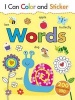 I Can Color and Sticker: Words (Paperback) - Gemma Cooper Photo