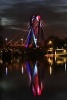 Night View of the University Bridge in Bydgoszcz, Poland Journal - 150 Page Lined Notebook/Diary (Paperback) - Cs Creations Photo