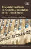 Research Handbook on Securities Regulation in the United States (Hardcover) - Jerry W Markham Photo