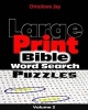 Large Print Bible Word Search Puzzles Vol. 2 (Large print, Paperback, large type edition) - Omolove Jay Photo