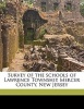 Survey of the schools of Lawrence Township, Mercer County, New Jersey (Paperback) - Columbia University Teachers College Photo