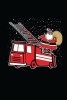 Fire Truck Santa - Funny Truck Lover Christmas Holiday Writing Journal Lined, Diary, Notebook for Men & Women (Paperback) - Journals and More Photo