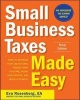 Small Business Taxes Made Easy (Paperback, 3rd) - Eva Rosenberg Photo