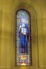 Stained Glass Window at Montserrat Journal - 150 Page Lined Notebook/Diary (Paperback) - Cs Creations Photo