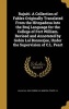 Rajniti. a Collection of Fables Originally Translated from the Hitopadesa Into the Braj Language for the College of Fort William. Revised and Annotated by Gobin Lal Bonnerjee, Under the Supervision of C.L. Peart (Hardcover) - Kavi Lallu Lal Photo