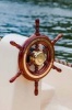 The Helm Journal Steering Wheel on a Yacht/Boat/Ship - 150 Page Lined Notebook/Diary (Paperback) - Cool Image Photo