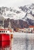 Henningsvaer Harbor in Lofoten, Norway - Blank 150 Page Lined Journal for Your Thoughts, Ideas, and Inspiration (Paperback) - Unique Journal Photo