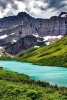 Cracker Lake in Glacier National Park, Montana - Blank 150 Page Lined Journal for Your Thoughts, Ideas, and Inspiration (Paperback) - Unique Journal Photo