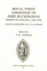 Royal Writs Addressed to John Buckingham, Bishop - Lincoln Register 12B: A Calendar (English, Latin, Hardcover) - AK McHardy Photo