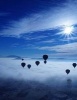 Jumbo Oversized Hot Air Ballons Flying Above the Clouds - Blank 150 Page Lined Journal for Your Thoughts, Ideas, and Inspiration (Paperback) - Unique Journal Photo