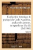 Explication Du Code Napoleon, Analyse Critique Des Auteurs Et de La Jurisprudence. Tome 12 (French, Paperback) - Victor Napoleon Marcade Photo