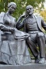 Lenin and Krupskaya Statue in Russia - Blank 150 Page Lined Journal for Your Thoughts, Ideas, and Inspiration (Paperback) - Unique Journal Photo