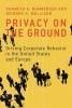 Privacy on the Ground - Driving Corporate Behavior in the United States and Europe (Hardcover) - Kenneth A Bamberger Photo