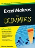 Excel Makros Programmieren Fur Dummies (German, Paperback) - Michael Alexander Photo