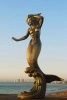 Bronze Mermaid Sculpture at Puerto Vallarta Mexico Journal - 150 Page Lined Notebook/Diary (Paperback) - Cool Image Photo