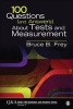 100 Questions (and Answers) About Tests and Measurement (Paperback) - Bruce B Frey Photo