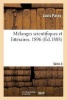 Melanges Scientifiques Et Litteraires. Troisieme Serie. 1896 (French, Paperback) - Passy L Photo