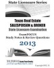 Texas Real Estate Salesperson & Broker State Licensure Examination Examfocus Study Notes & Review Questions 2013 (Paperback) - Exam Review Photo