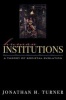 Human Institutions - A Theory of Societal Evolution (Paperback, New) - Jonathan H Turner Photo