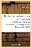 Recherches Sur La Vie Et Sur Les Oeuvres Du P. Claude-Francois Menestrier de La Compagnie de Jesus (French, Paperback) - Paul Allut Photo