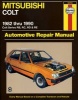 Mitsubishi Colt Australian Automotive Repair Manual - 1982 to 1990 (Paperback) - Marc M Scribner Photo