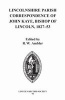 Lincolnshire Parish Correspondence of John Kaye, Bishop of Lincoln 1827-53 (Hardcover, New) - R W Ambler Photo