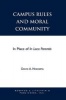 Student Life and Moral Maturity - Is Loco Parentis Dead? (Paperback) - David A Hoekema Photo